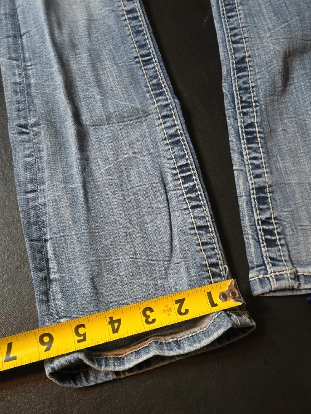 Miss Me Light Blue Skinny Jeans with Embellished Wing Back Pocket - Picture 3 of 15